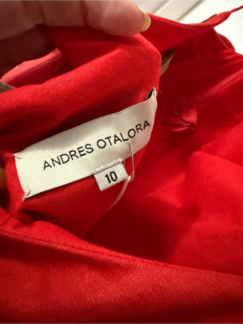 Tuckernuck Red Poema Maxi Dress. nWT size 10 875.00 retail Andres Otalora - Picture 7 of 8